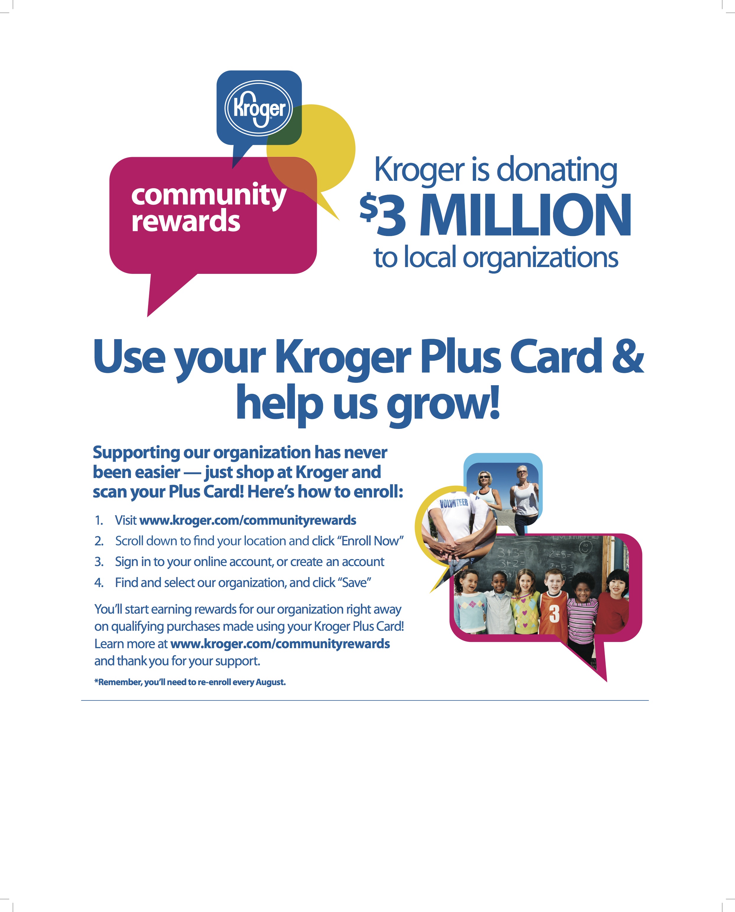 Kroger Community Rewards Flyer